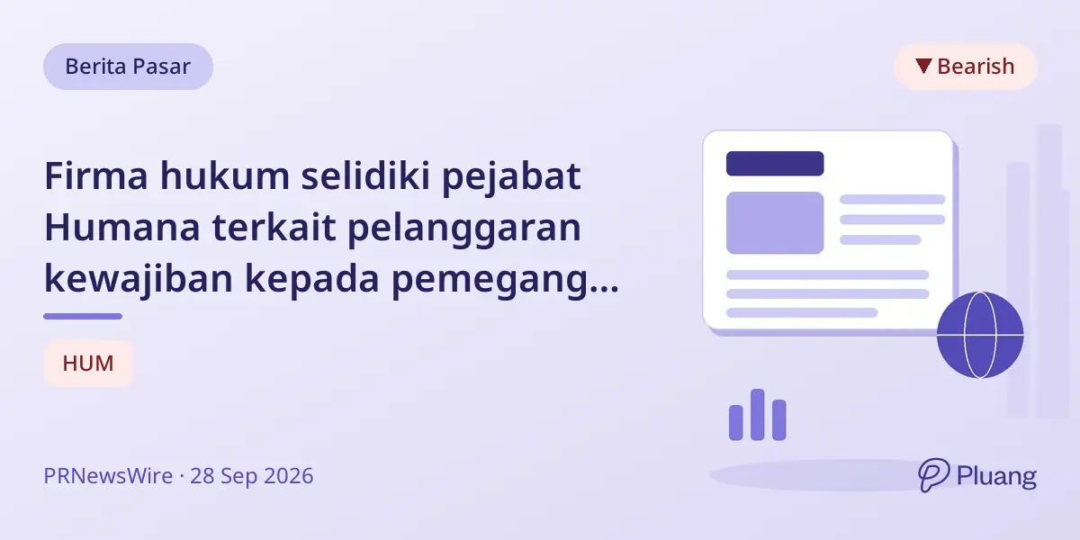 Firma hukum selidiki pejabat Humana terkait pelanggaran kewajiban kepada pemegang saham