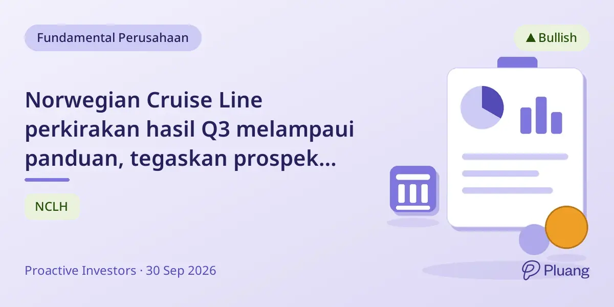 Norwegian Cruise Line perkirakan hasil Q3 melampaui panduan, tegaskan prospek kuat 2026