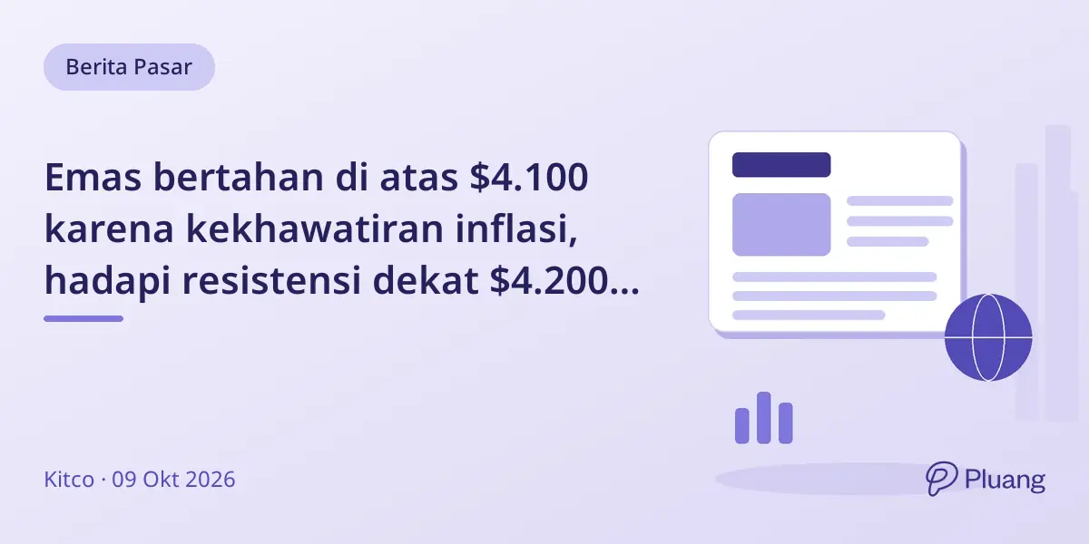 Emas bertahan di atas $4.100 karena kekhawatiran inflasi, hadapi resistensi dekat $4.200 jelang data inflasi AS.