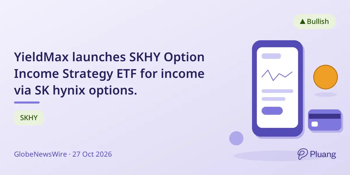 YieldMax launches SKHY Option Income Strategy ETF for income via SK hynix options.