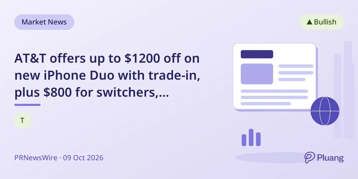 AT&T offers up to $1200 off on new iPhone Duo with trade-in, plus $800 for switchers, launching Oct 23, 2026.