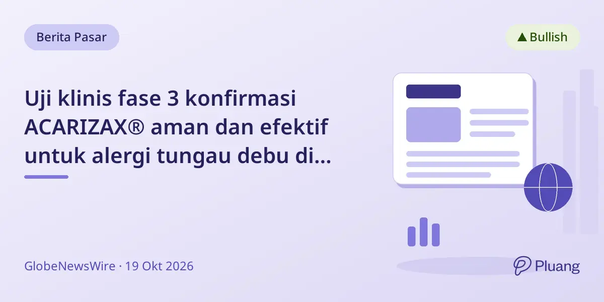 Uji klinis fase 3 konfirmasi ACARIZAX® aman dan efektif untuk alergi tungau debu di China, pengajuan izin 2027