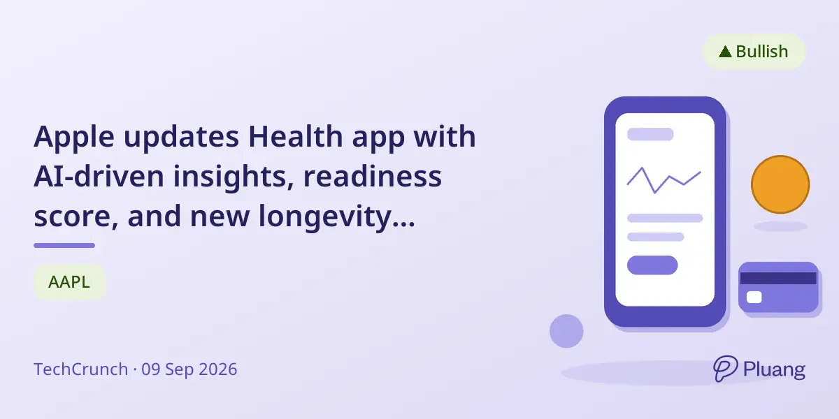 Apple updates Health app with AI-driven insights, readiness score, and new longevity features