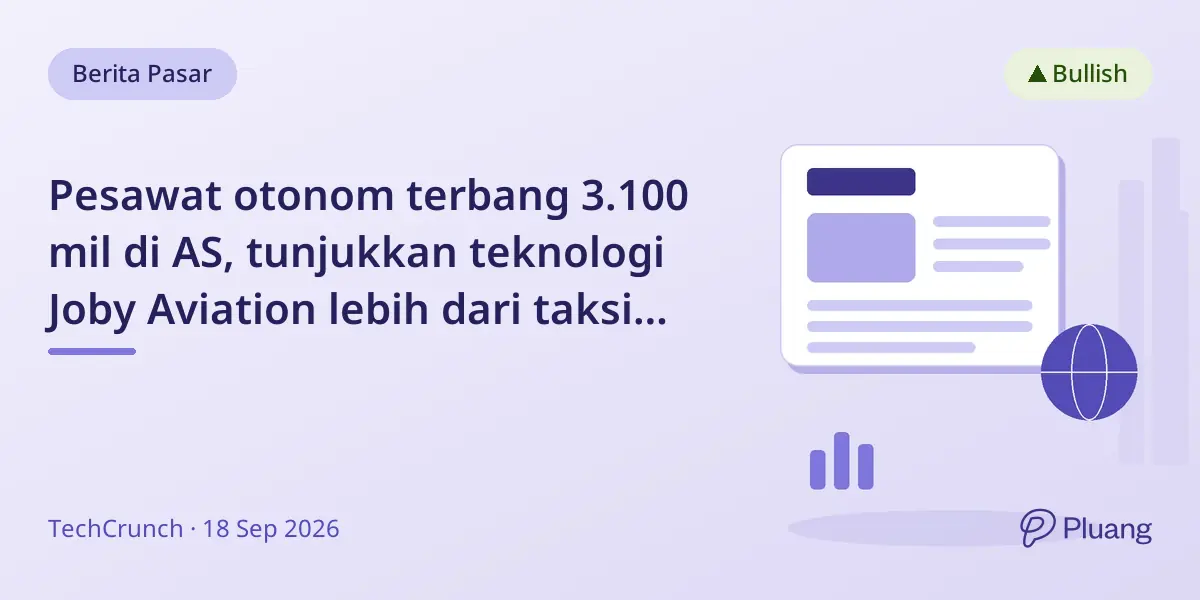 Pesawat otonom terbang 3.100 mil di AS, tunjukkan teknologi Joby Aviation lebih dari taksi udara