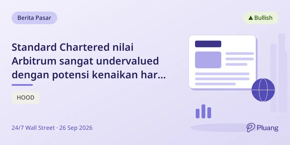 Standard Chartered nilai Arbitrum sangat undervalued dengan potensi kenaikan harga 70x hingga 2030.