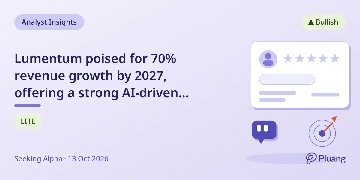 Lumentum poised for 70% revenue growth by 2027, offering a strong AI-driven investment opportunity.