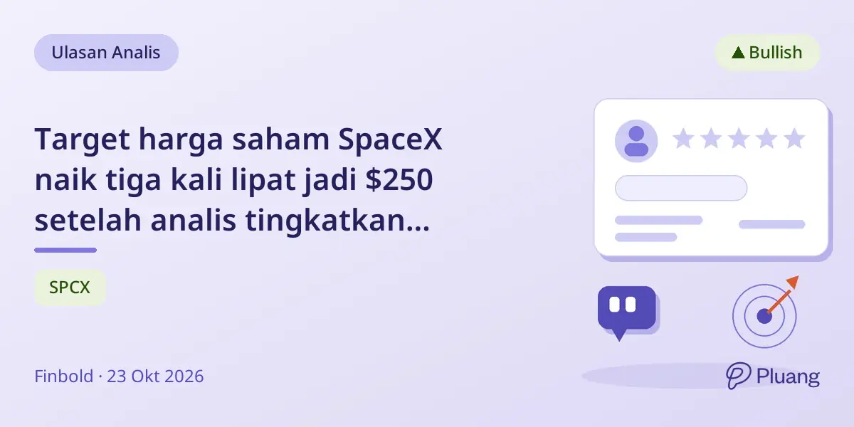 Target harga saham SpaceX naik tiga kali lipat jadi $250 setelah analis tingkatkan proyeksi pendapatan pasca hasil Q3 kuat