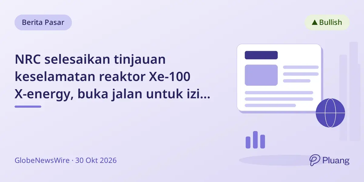 NRC selesaikan tinjauan keselamatan reaktor Xe-100 X-energy, buka jalan untuk izin konstruksi.