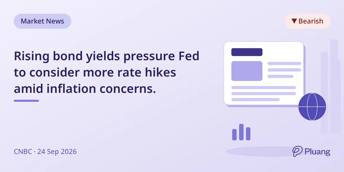 Rising bond yields pressure Fed to consider more rate hikes amid inflation concerns.