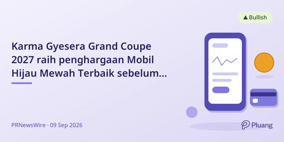 Karma Gyesera Grand Coupe 2027 raih penghargaan Mobil Hijau Mewah Terbaik sebelum peluncuran Desember