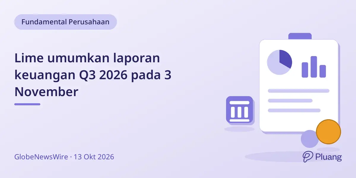 Lime umumkan laporan keuangan Q3 2026 pada 3 November