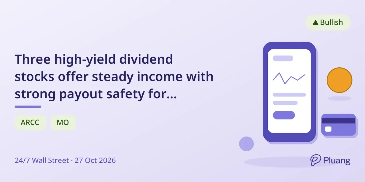 Three high-yield dividend stocks offer steady income with strong payout safety for retirement portfolios.