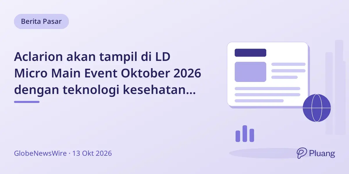 Aclarion akan tampil di LD Micro Main Event Oktober 2026 dengan teknologi kesehatan inovatif