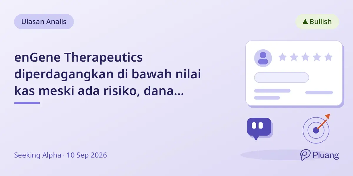 enGene Therapeutics diperdagangkan di bawah nilai kas meski ada risiko, dana cukup hingga 2029.