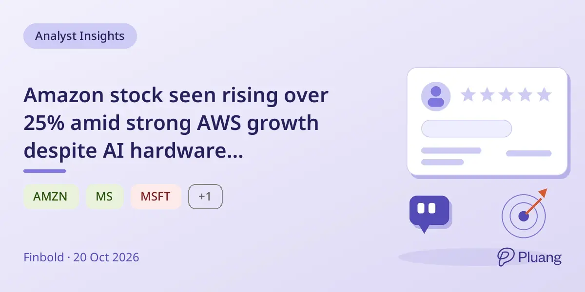 Amazon stock seen rising over 25% amid strong AWS growth despite AI hardware overspending risks.