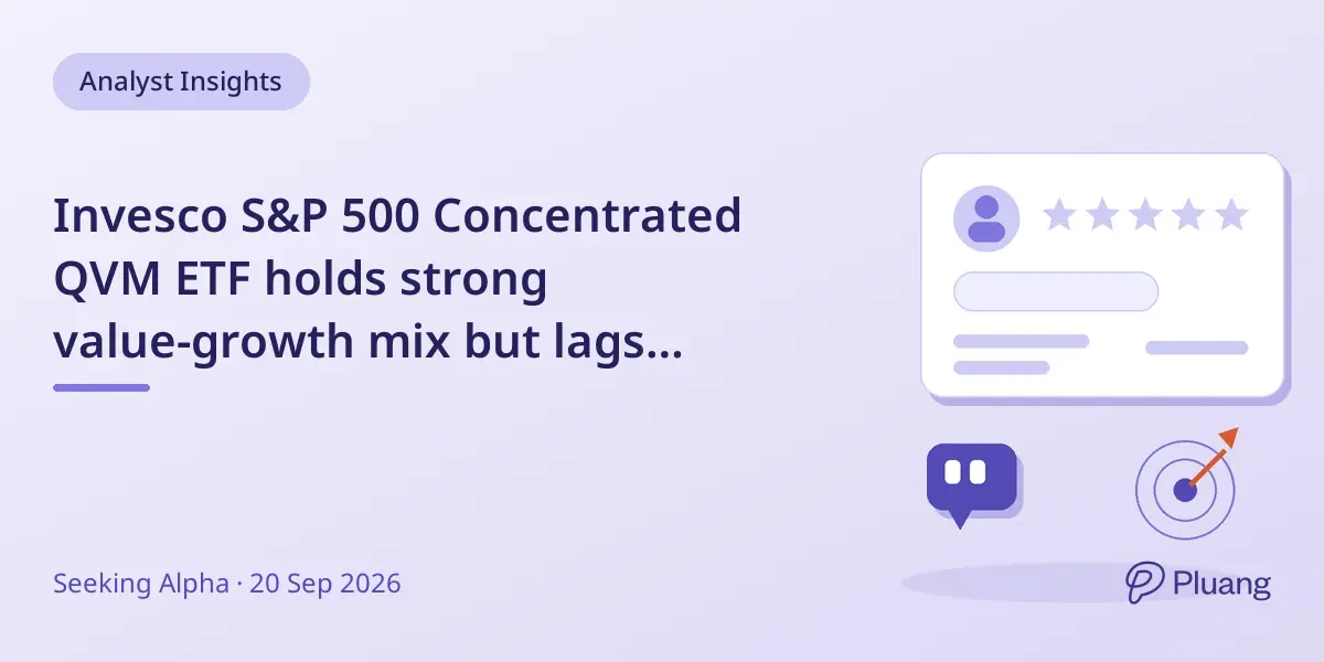 Invesco S&P 500 Concentrated QVM ETF holds strong value-growth mix but lags market since 2026.