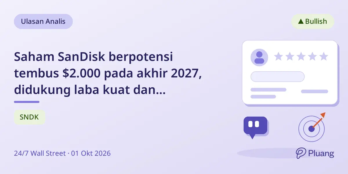 Saham SanDisk berpotensi tembus $2.000 pada akhir 2027, didukung laba kuat dan kontrak multi-tahun.