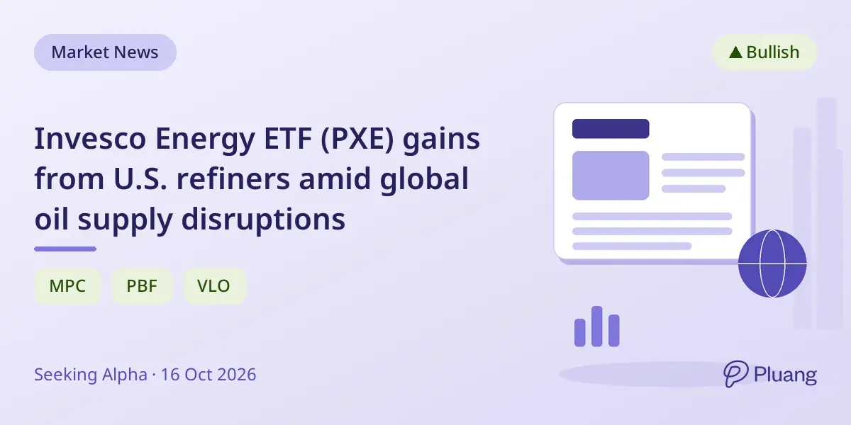 Invesco Energy ETF (PXE) gains from U.S. refiners amid global oil supply disruptions