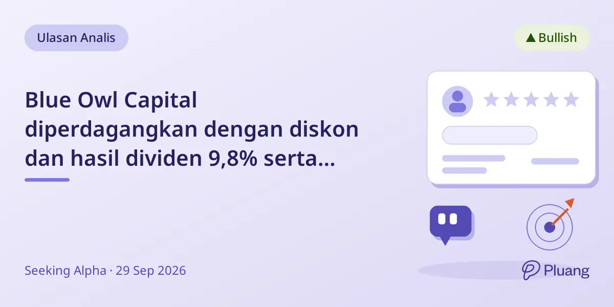 Blue Owl Capital diperdagangkan dengan diskon dan hasil dividen 9,8% serta prospek pertumbuhan kuat.
