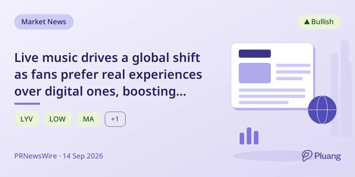 Live music drives a global shift as fans prefer real experiences over digital ones, boosting brand loyalty opportunities.