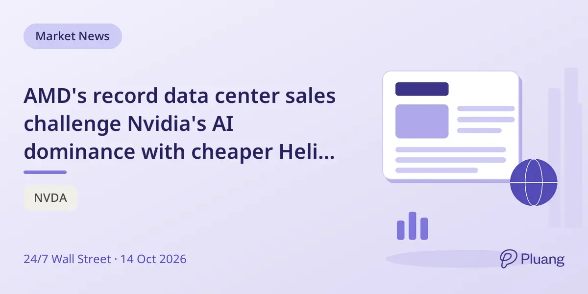 AMD's record data center sales challenge Nvidia's AI dominance with cheaper Helios racks.