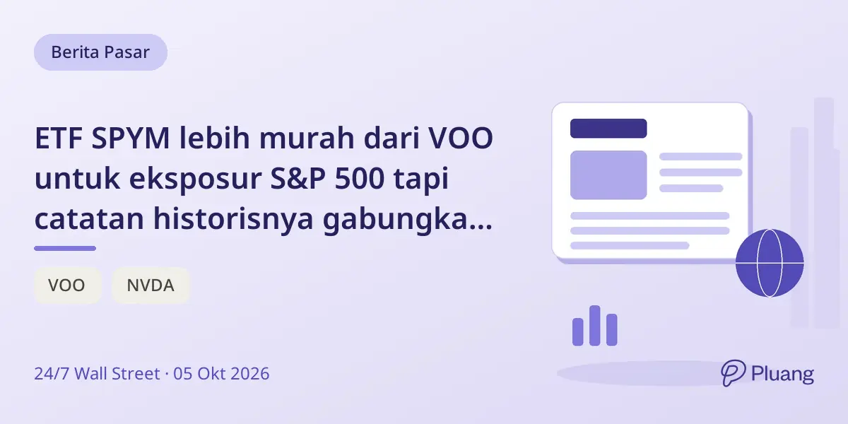 ETF SPYM lebih murah dari VOO untuk eksposur S&P 500 tapi catatan historisnya gabungkan beberapa indeks.