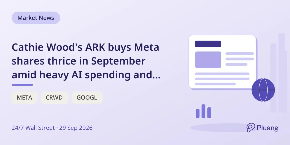 Cathie Wood's ARK buys Meta shares thrice in September amid heavy AI spending and competition.