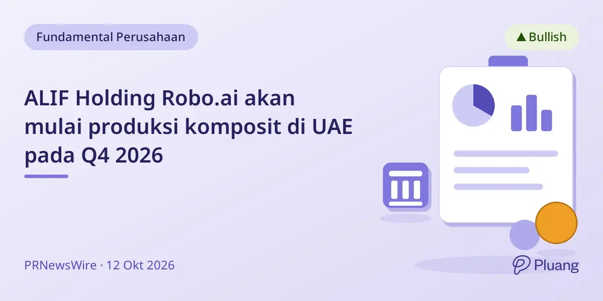 ALIF Holding Robo.ai akan mulai produksi komposit di UAE pada Q4 2026