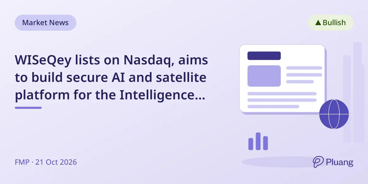 WISeQey lists on Nasdaq, aims to build secure AI and satellite platform for the Intelligence Age