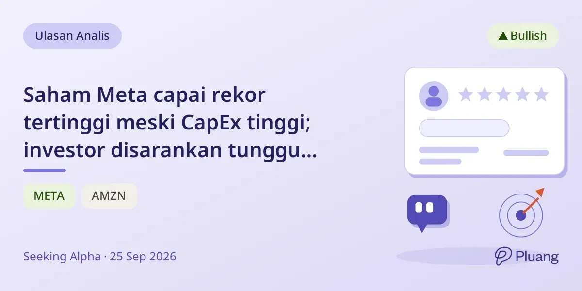Saham Meta capai rekor tertinggi meski CapEx tinggi; investor disarankan tunggu penurunan harga sebelum beli.