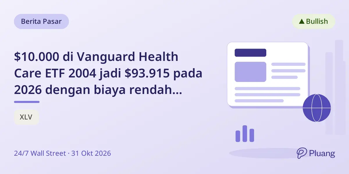 $10.000 di Vanguard Health Care ETF 2004 jadi $93.915 pada 2026 dengan biaya rendah 0,09%