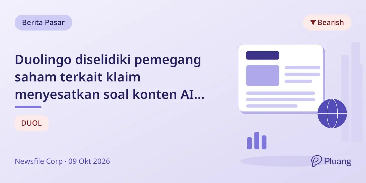 Duolingo diselidiki pemegang saham terkait klaim menyesatkan soal konten AI dan strategi monetisasi.