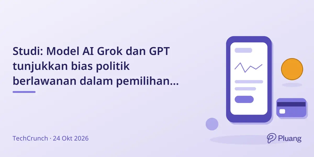Studi: Model AI Grok dan GPT tunjukkan bias politik berlawanan dalam pemilihan paruh waktu AS.