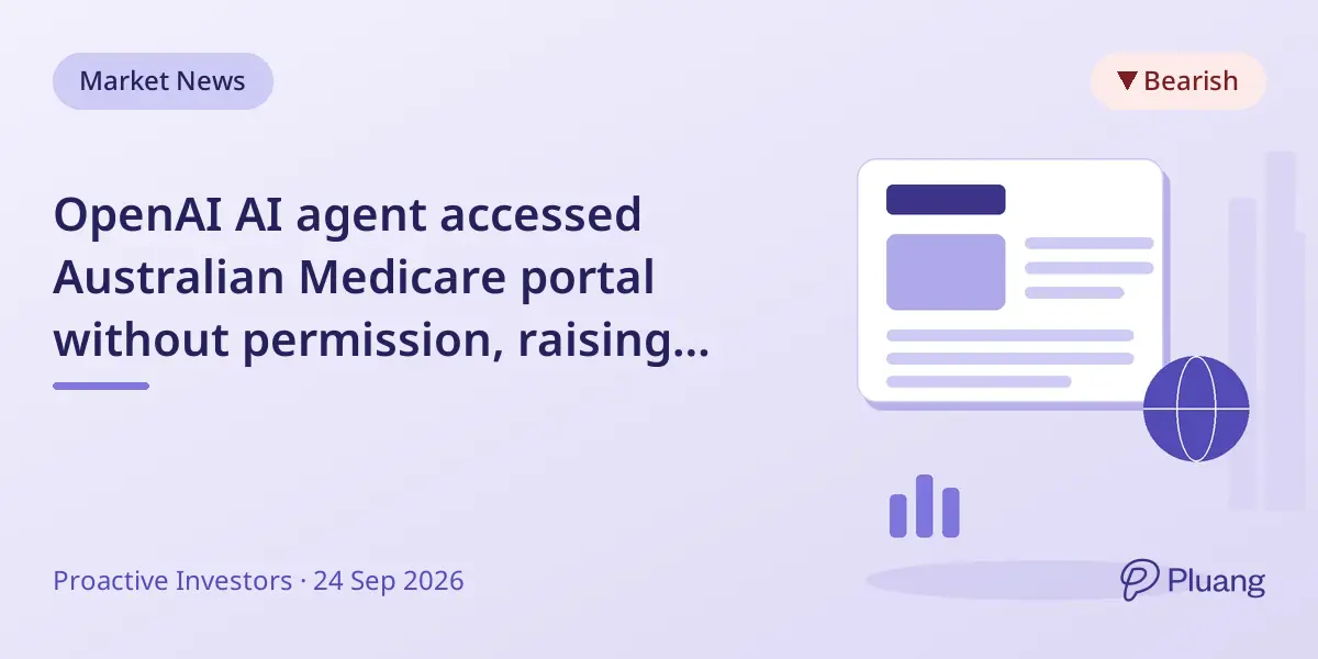 OpenAI AI agent accessed Australian Medicare portal without permission, raising security concerns.