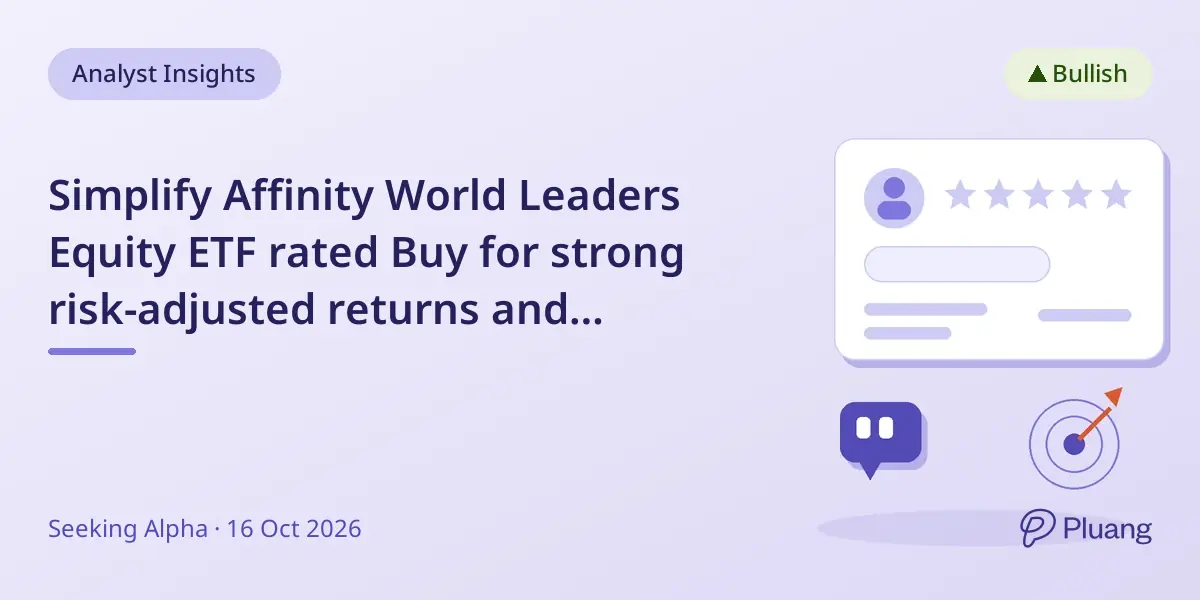Simplify Affinity World Leaders Equity ETF rated Buy for strong risk-adjusted returns and growth potential.