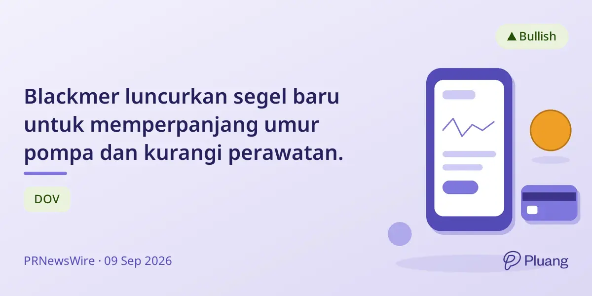Blackmer luncurkan segel baru untuk memperpanjang umur pompa dan kurangi perawatan.