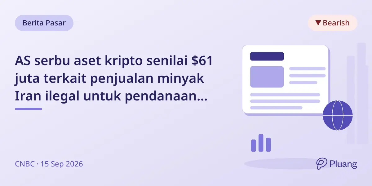 AS serbu aset kripto senilai $61 juta terkait penjualan minyak Iran ilegal untuk pendanaan militer