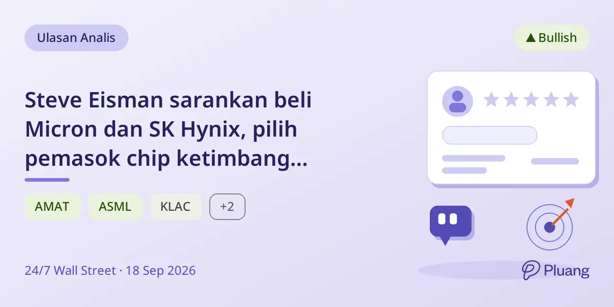 Steve Eisman sarankan beli Micron dan SK Hynix, pilih pemasok chip ketimbang desainer di perlombaan AI.