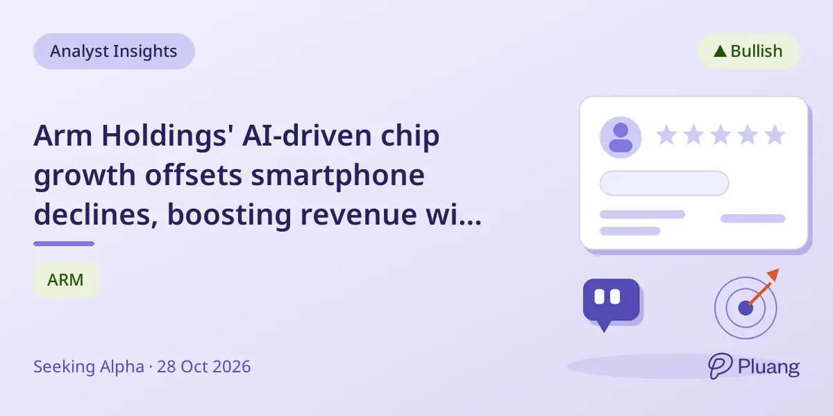 Arm Holdings' AI-driven chip growth offsets smartphone declines, boosting revenue with rising royalties.