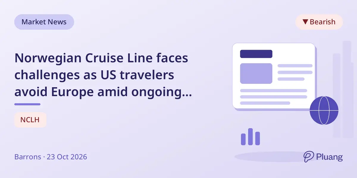 Norwegian Cruise Line faces challenges as US travelers avoid Europe amid ongoing conflicts.