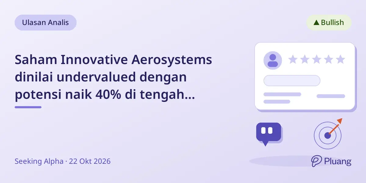 Saham Innovative Aerosystems dinilai undervalued dengan potensi naik 40% di tengah pertumbuhan dan kontrak baru