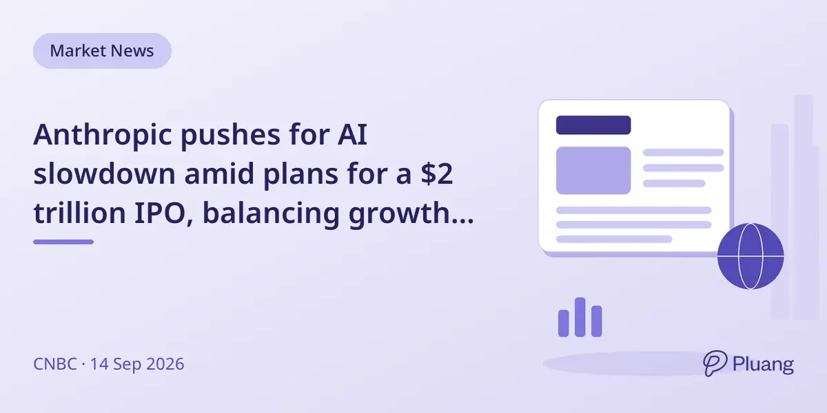 Anthropic pushes for AI slowdown amid plans for a $2 trillion IPO, balancing growth with safety concerns.