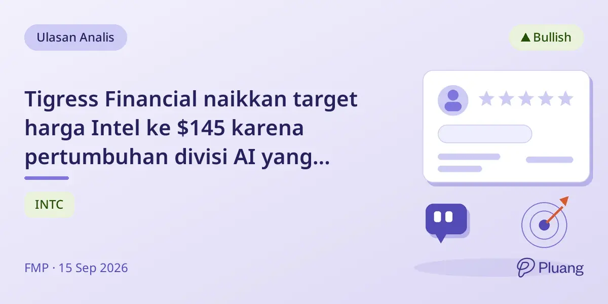 Tigress Financial naikkan target harga Intel ke $145 karena pertumbuhan divisi AI yang kuat.