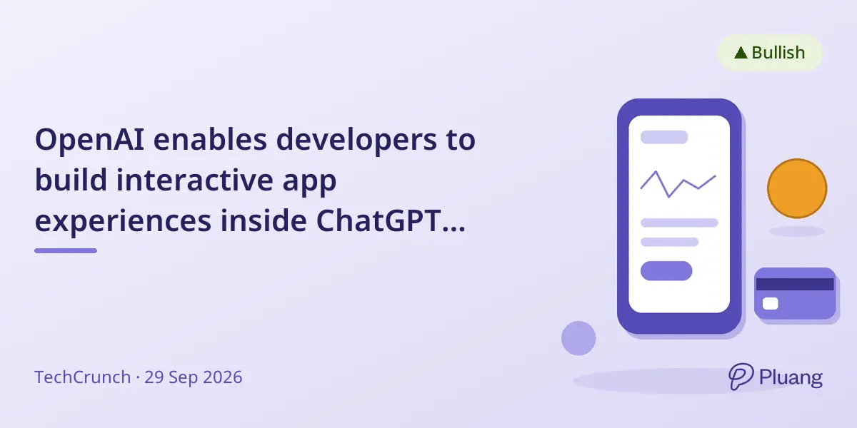 OpenAI enables developers to build interactive app experiences inside ChatGPT with new plugin extensions.