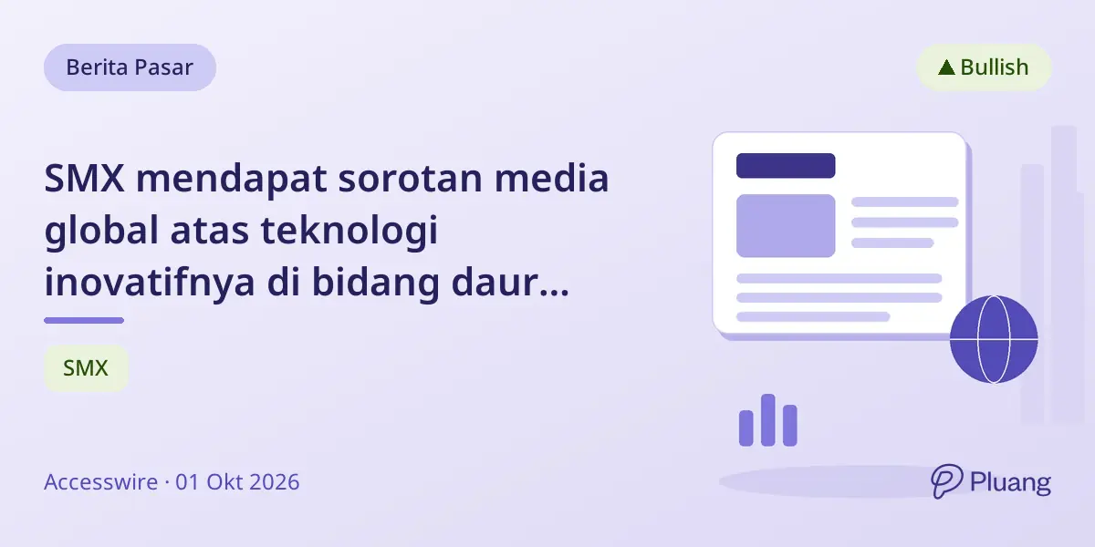 SMX mendapat sorotan media global atas teknologi inovatifnya di bidang daur ulang dan verifikasi material.