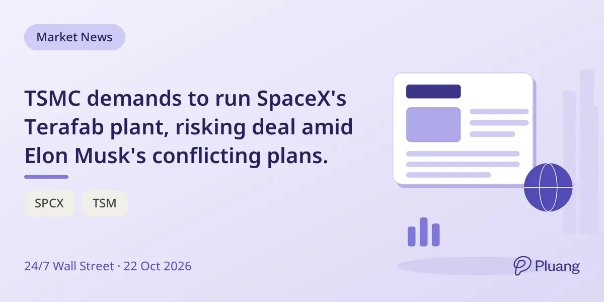 TSMC demands to run SpaceX's Terafab plant, risking deal amid Elon Musk's conflicting plans.