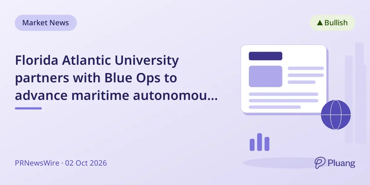 Florida Atlantic University partners with Blue Ops to advance maritime autonomous systems and national defense technology.