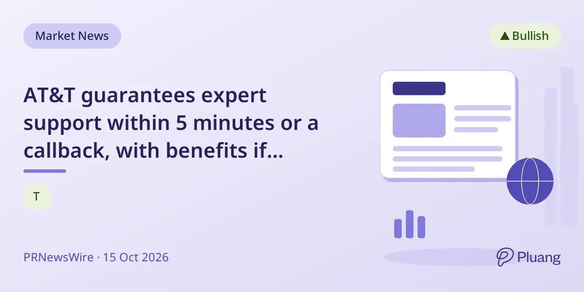 AT&T guarantees expert support within 5 minutes or a callback, with benefits if commitments aren't met.