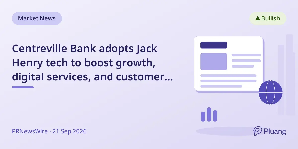 Centreville Bank adopts Jack Henry tech to boost growth, digital services, and customer experience.