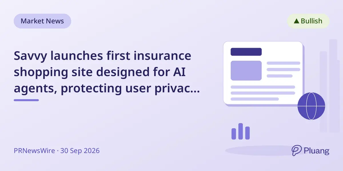 Savvy launches first insurance shopping site designed for AI agents, protecting user privacy and data.
